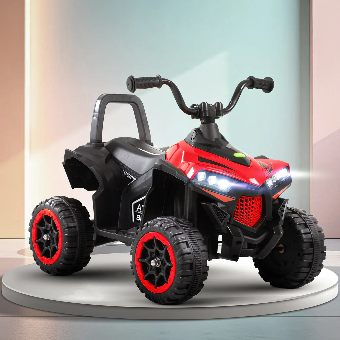 Monster ATV Rechargeable Battery Operated Electric Kids Bike  (RED)