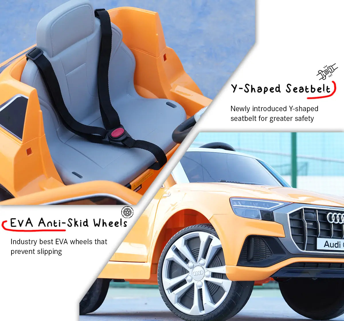 Audi Q8 Ride on Car (Orange)