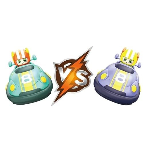 2.4G Football Match RC Bumper Car Toy Set with 2 Remote Control Cars, 2 Player Battle Soccer Game