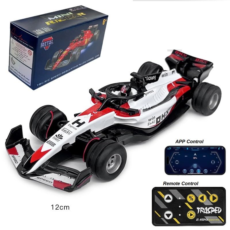 1:64 Die cast Metal F1 Mini RC Racing car with Kids & Adults Indoor/Outdoor Racing