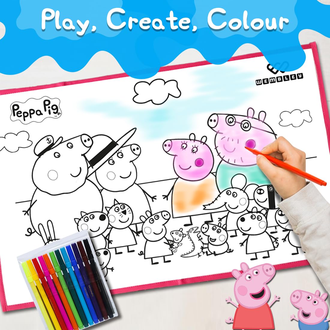 Peppa Pig Coloring Mat