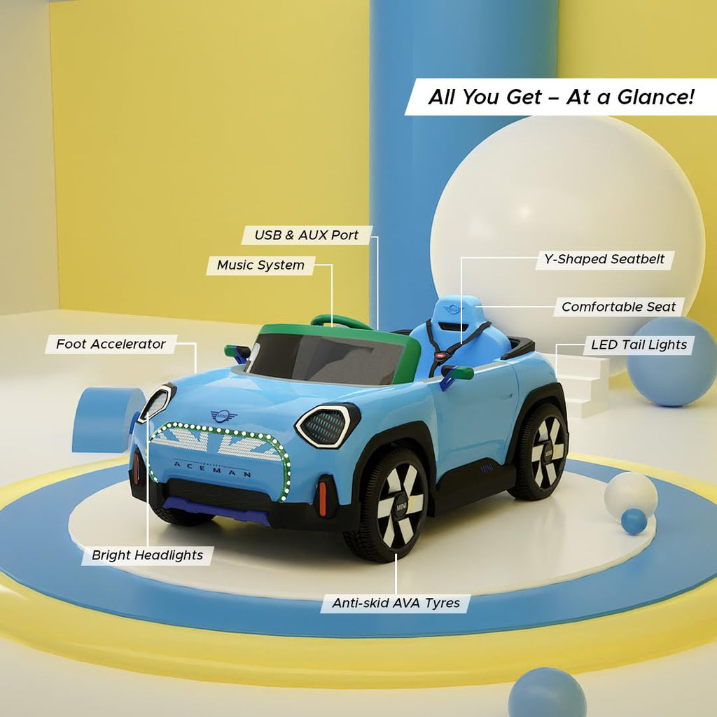 MINI COOPER ACEMAN Ride-on Car (Blue)