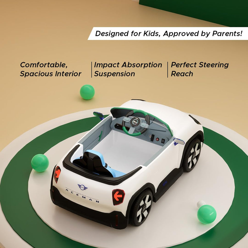 MINI COOPER ACEMAN Ride-on Car (White)
