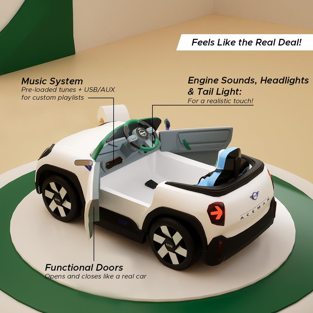 MINI COOPER ACEMAN Ride-on Car (White)