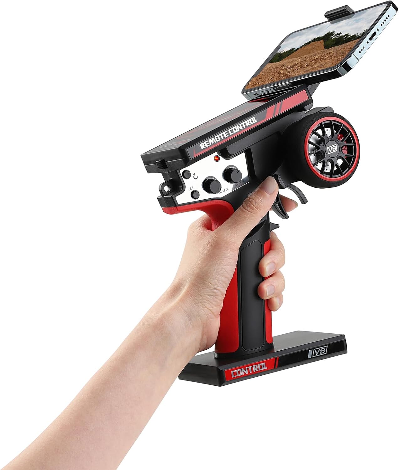 1:10 Scale  2.4G 4WD RC Rock Crawler Car With LED Light Vehicles Climbing Truck Brake