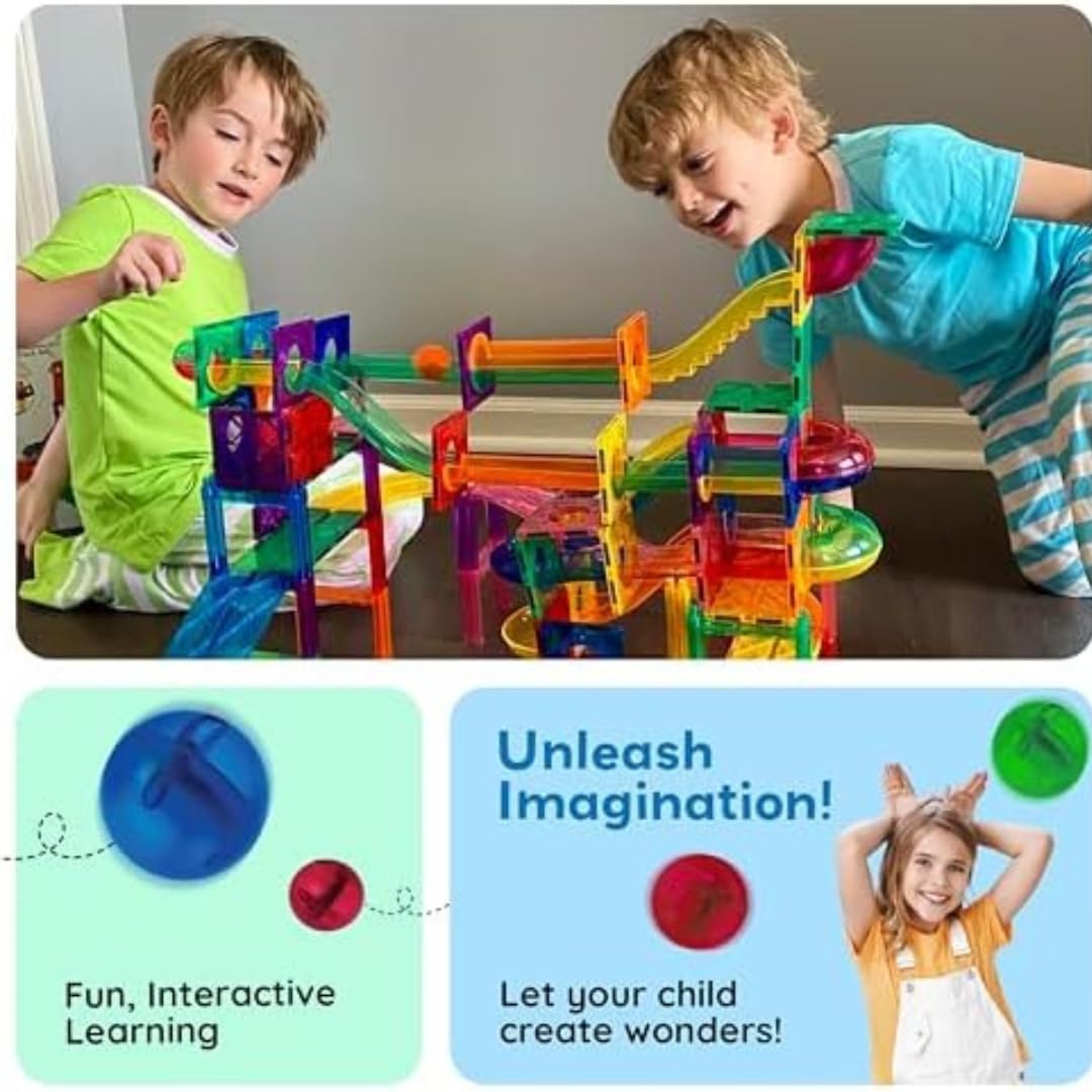 Magnetic Marble Run ball building blocks