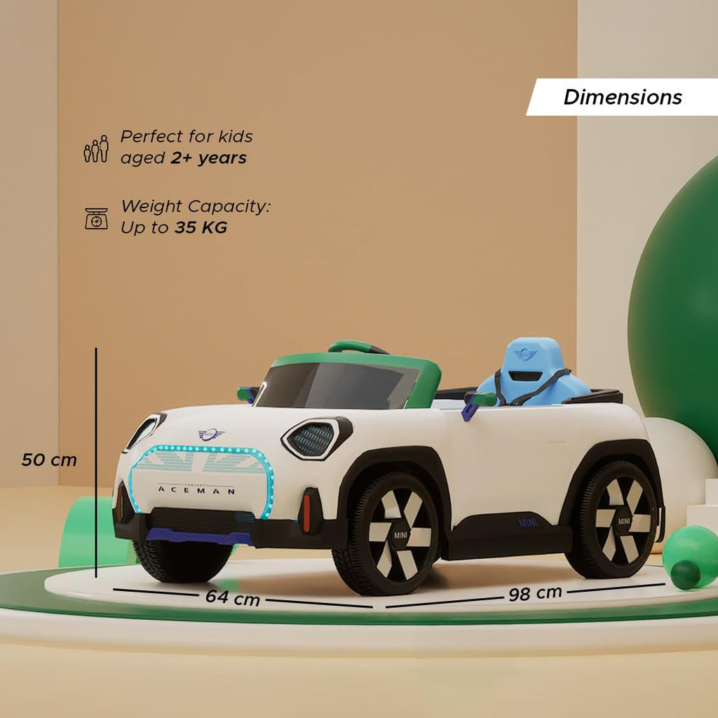 MINI COOPER ACEMAN Ride-on Car (White)