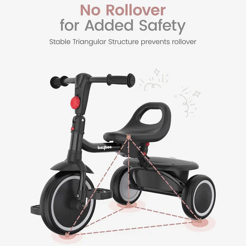 Baby Trycycle Trikidz Black