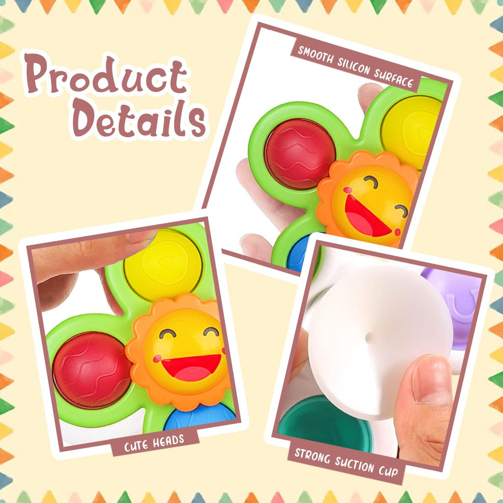 3 PCS Suction Cup Spinner Toy