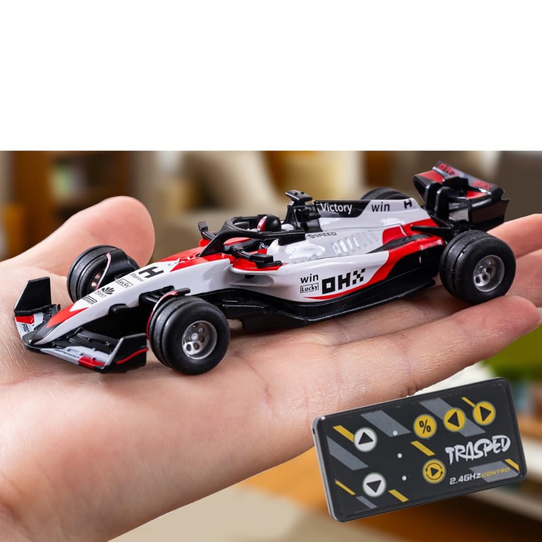 1:64 Die cast Metal F1 Mini RC Racing car with Kids & Adults Indoor/Outdoor Racing