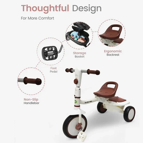 Baby Trycycle Trikidz White