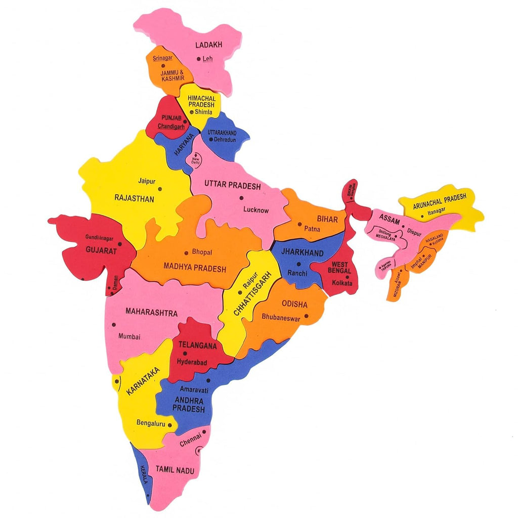 India Map Puzzle Game Set