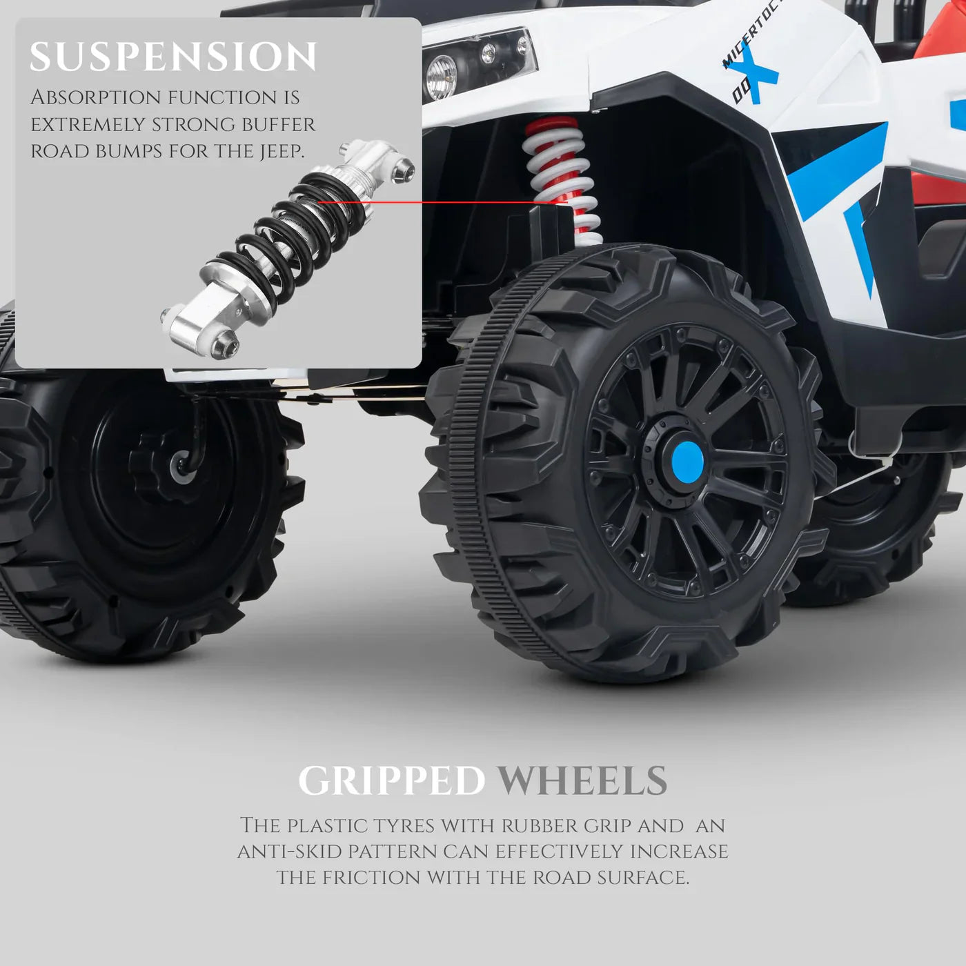 Derak UTV Battery Operated Jeep (WHITE)