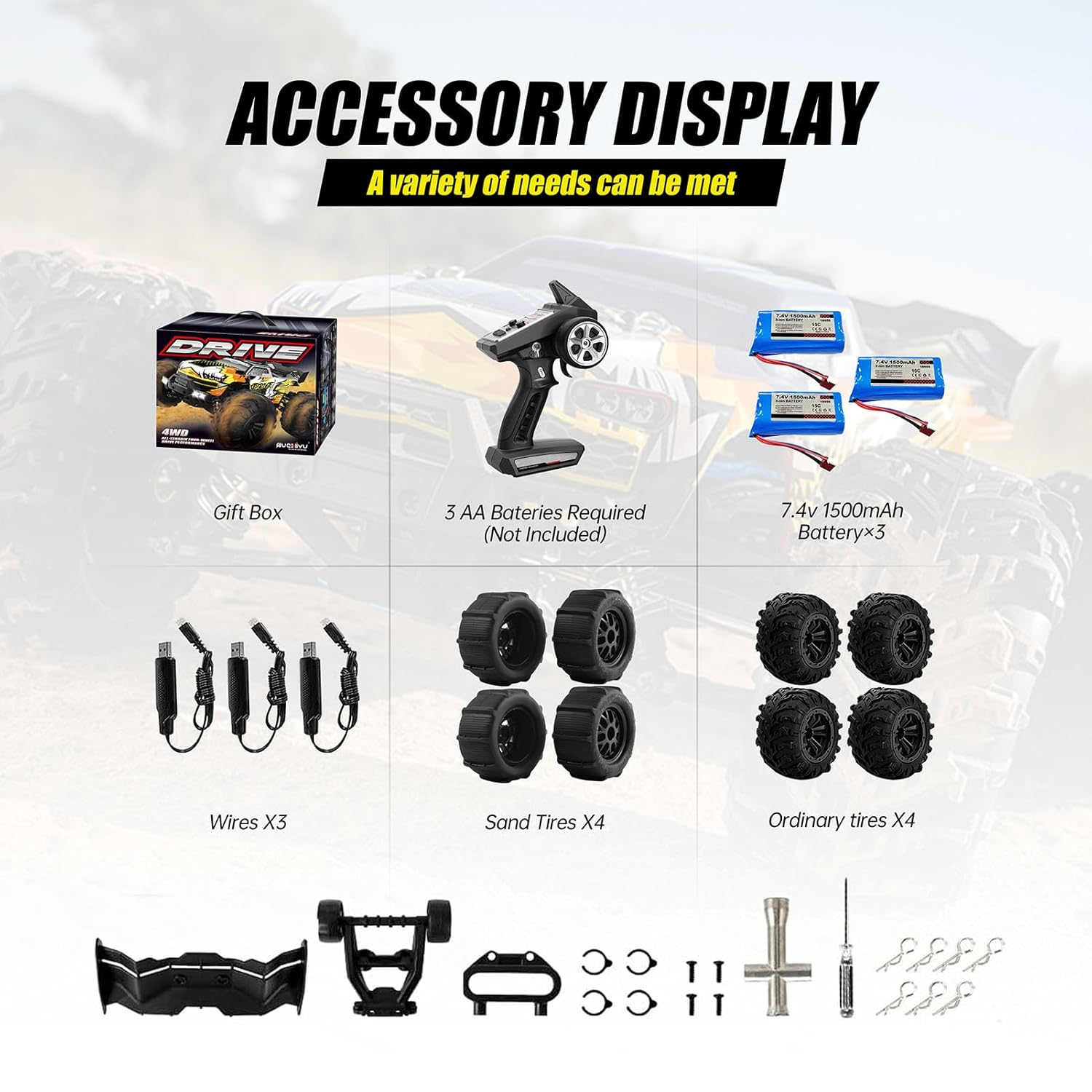 1:16 Brushless Fast Race Remote Control Trucks