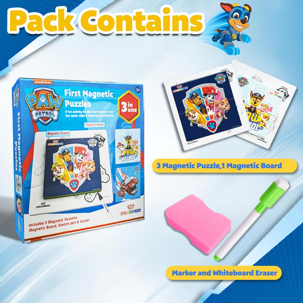 My First 3 in 1 Jigsaw Magnetic Puzzle (PAW PATROL)