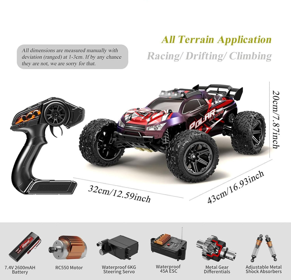 POLAR LIGHTS 1/10 SCALE HIGH SPEED MONSTER TRUCK