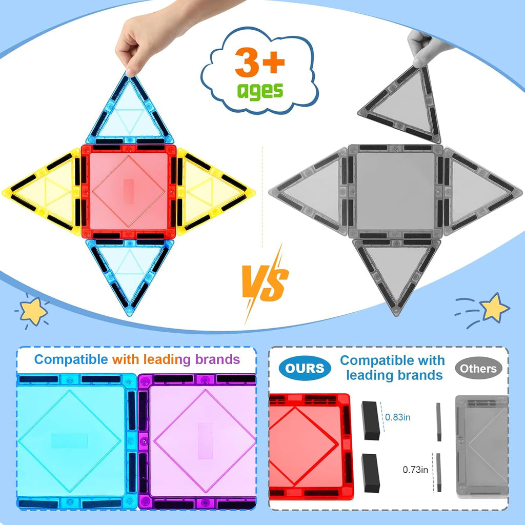 Magnetic Tiles Building Blocks -40pcs