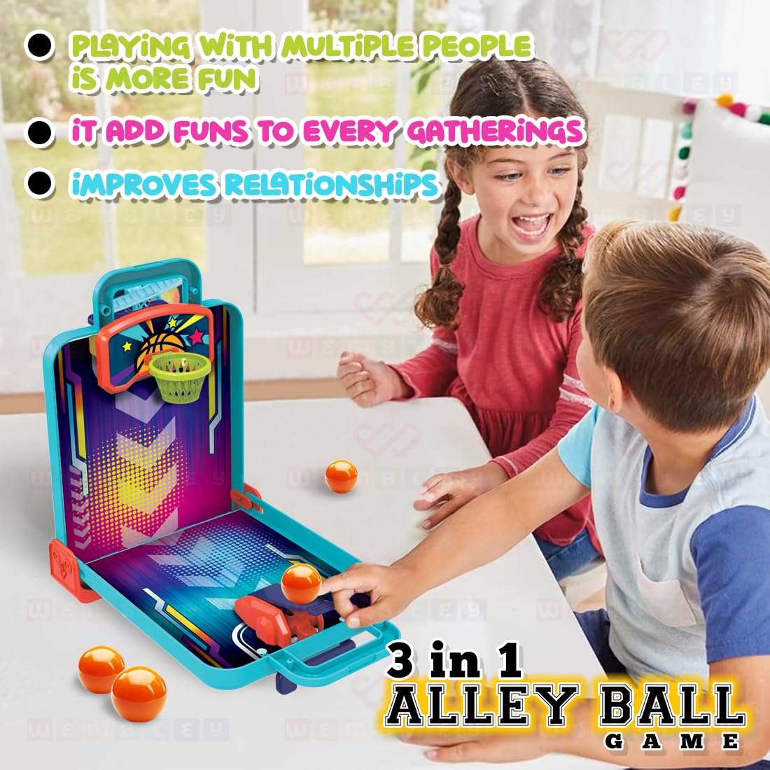 3 in 1 Alley Ball Game