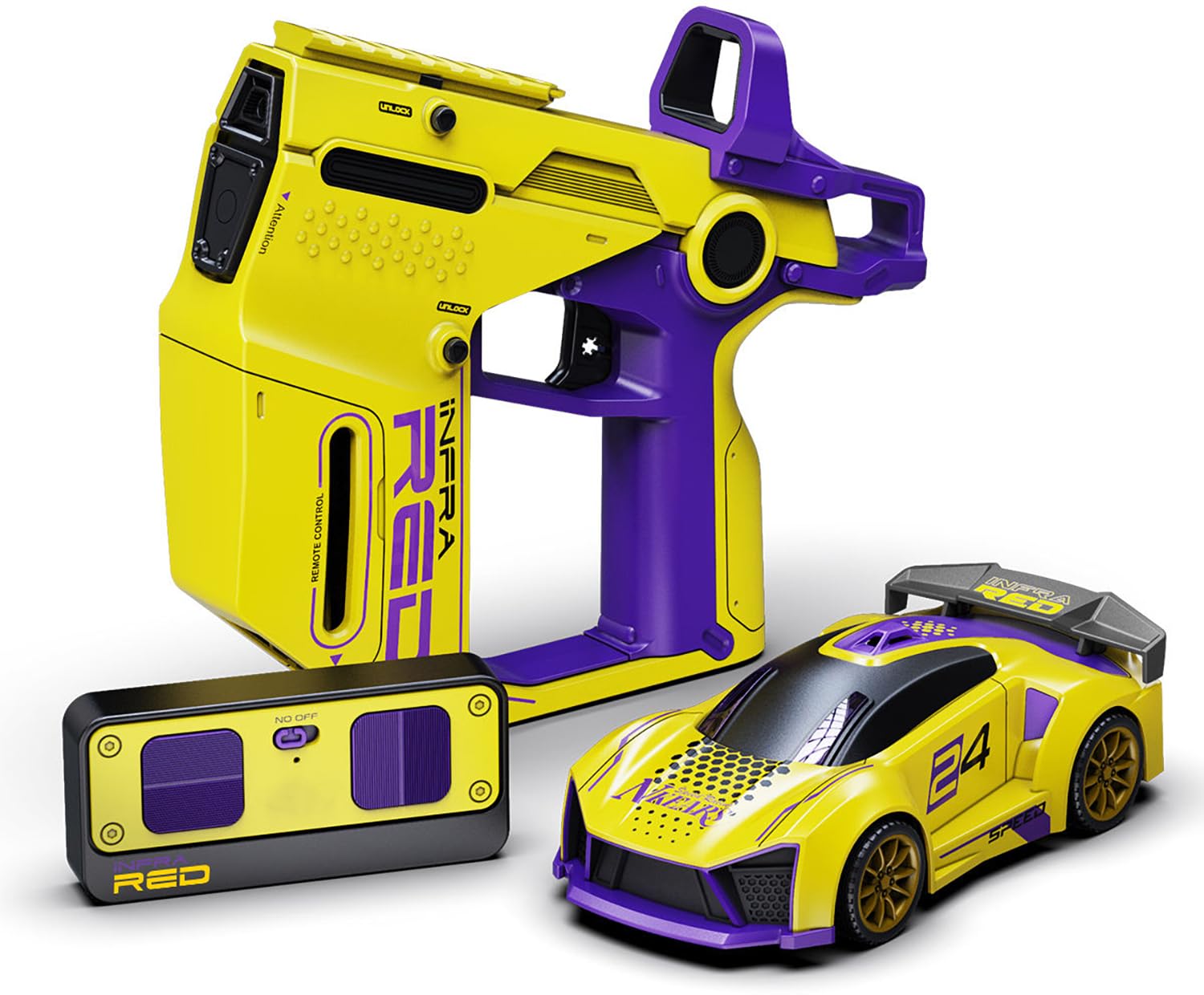 2 Player Infrared Battle RC Car with Gun & Lights