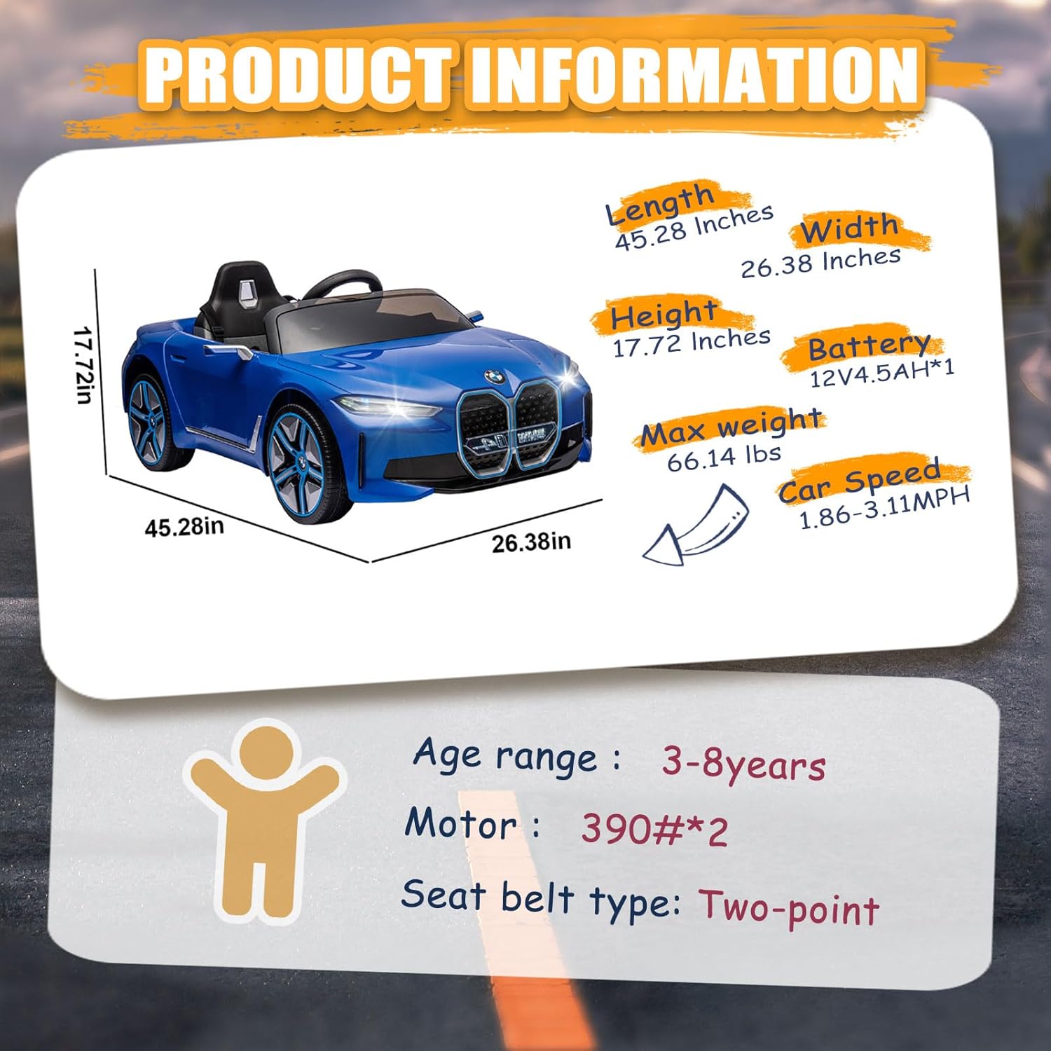 BMW Ride on Car (blue)