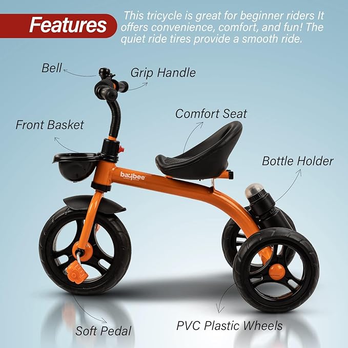 Baby Trycycle Orange (R001ST) Maze