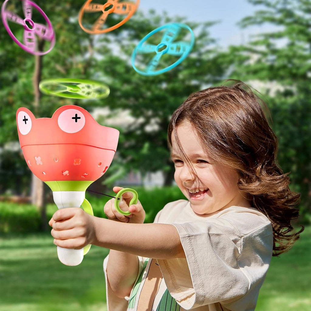 2 Pack Fly Catcher Toys with 28 Flying Discs