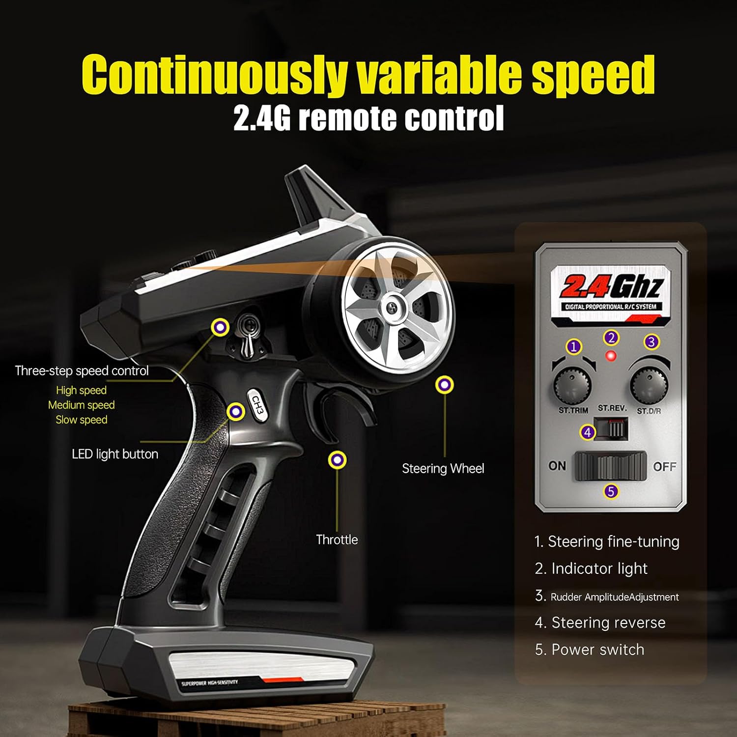 1:16 Brushless Fast Race Remote Control Trucks