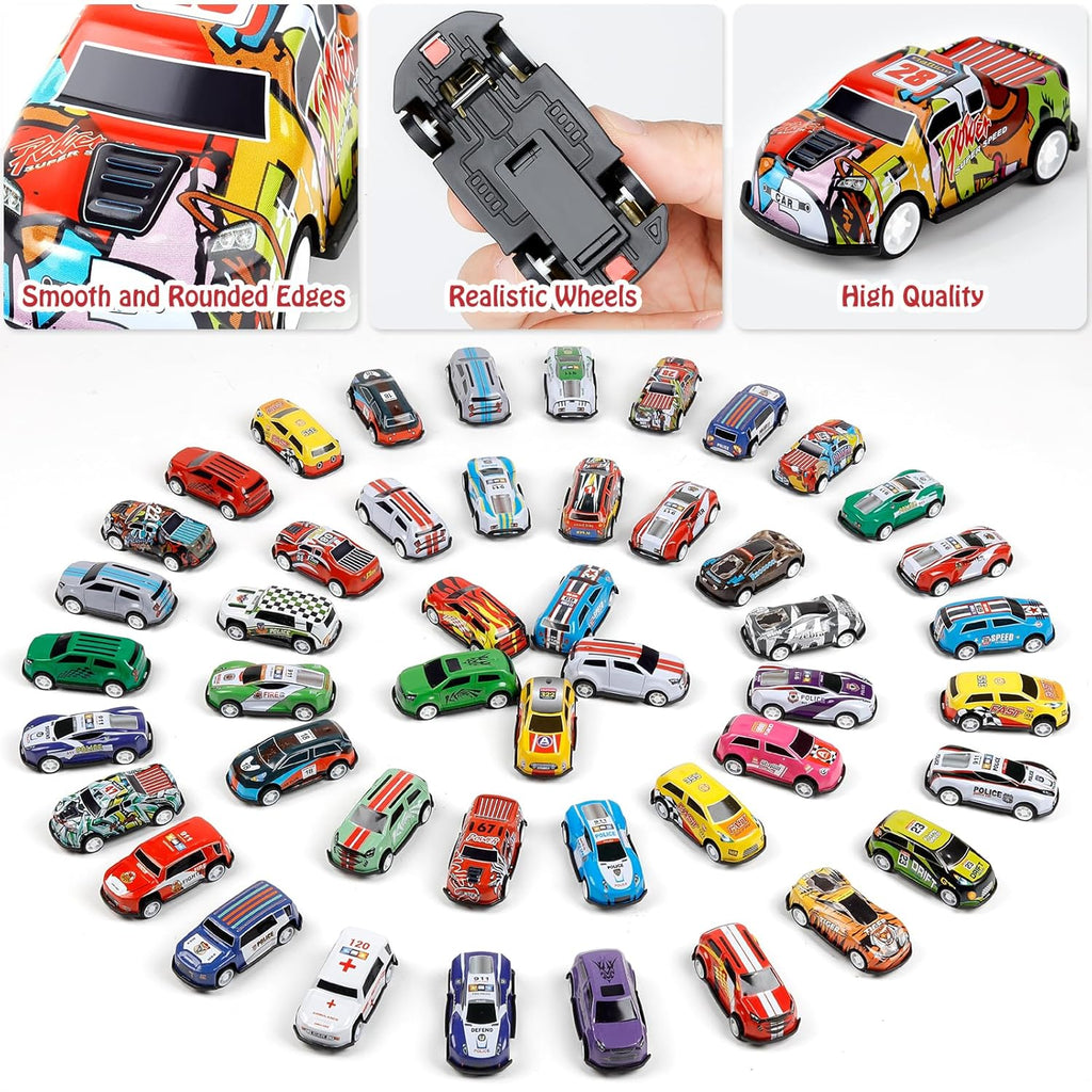 48pcs Pull Back Cars Set