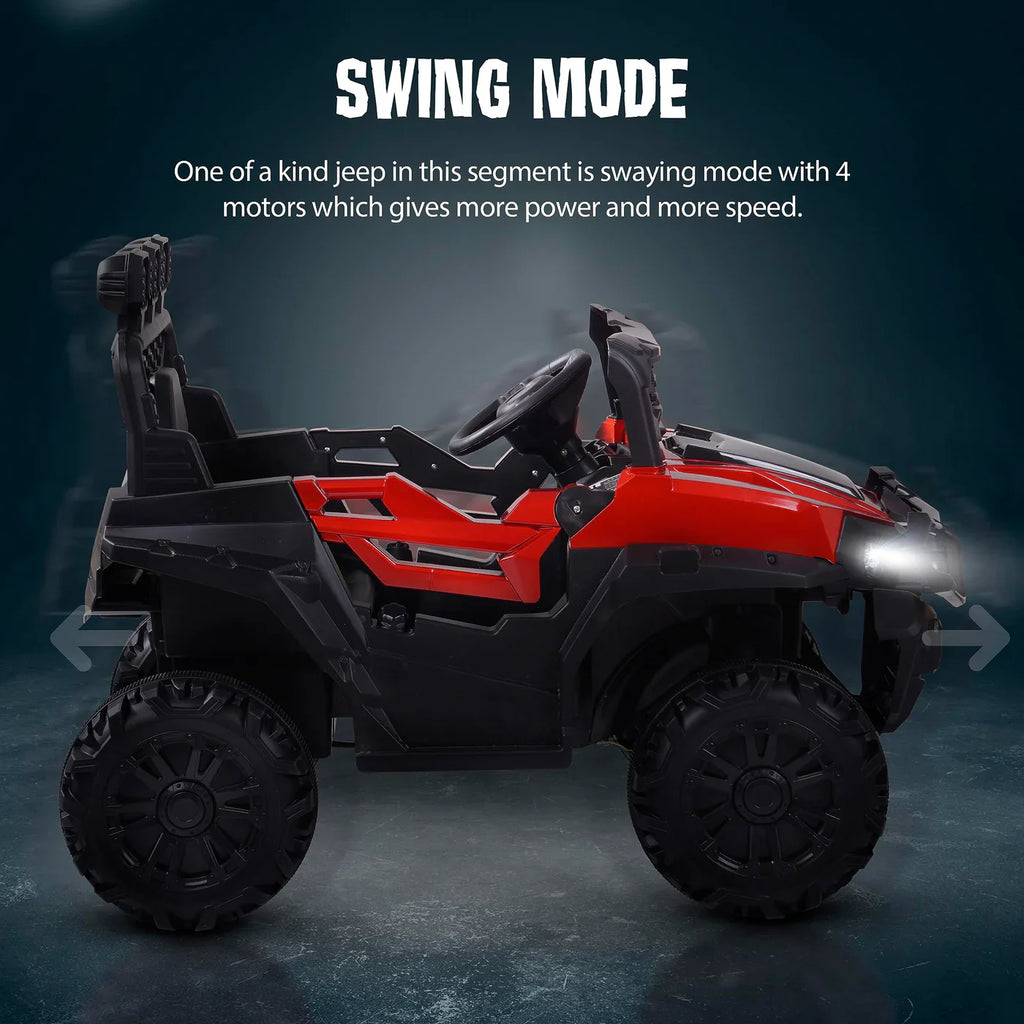 Battery Operated Jeep for Kids (Painted) (RED)