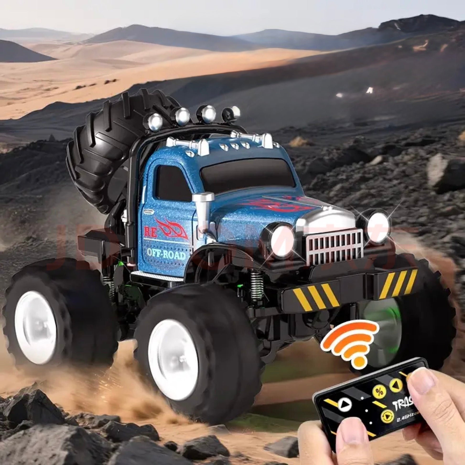 1:64 RC Truck With Remote and Mobile App