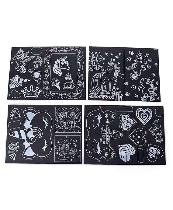 Unicorn Scratch Art