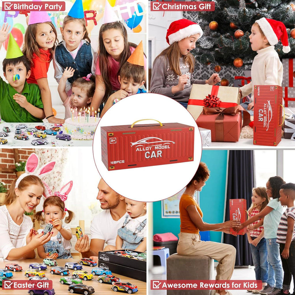 48pcs Pull Back Cars Set