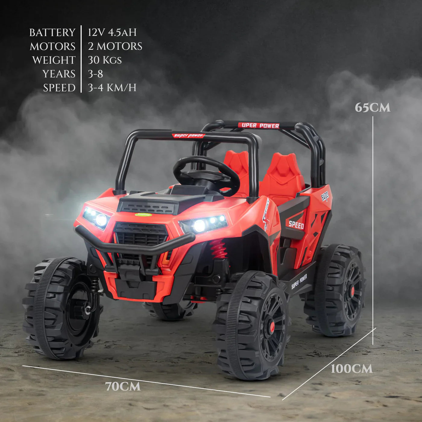 Derak UTV Battery Operated Jeep (RED)