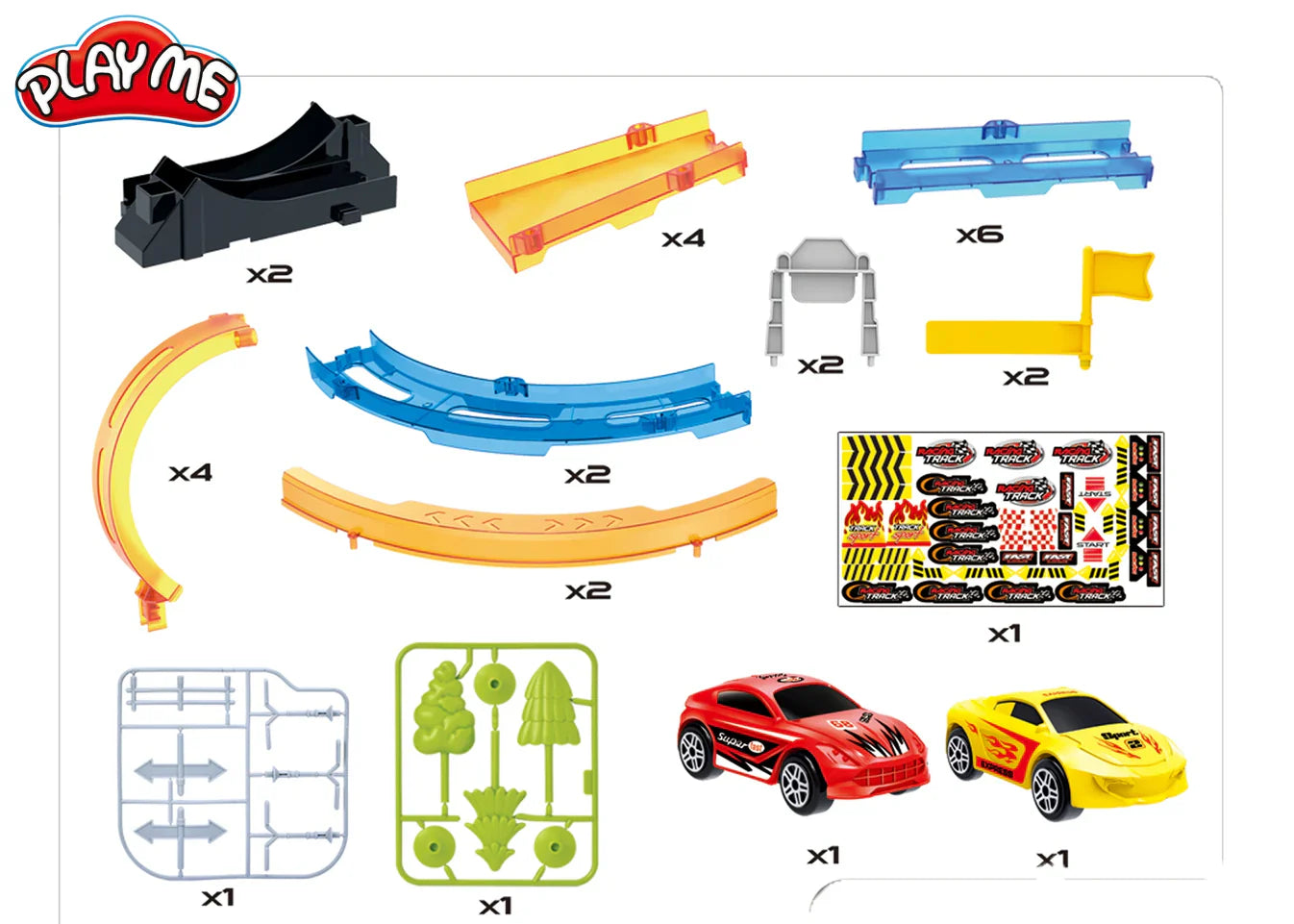 Track Racing 29 PCS – Double Loop 360°