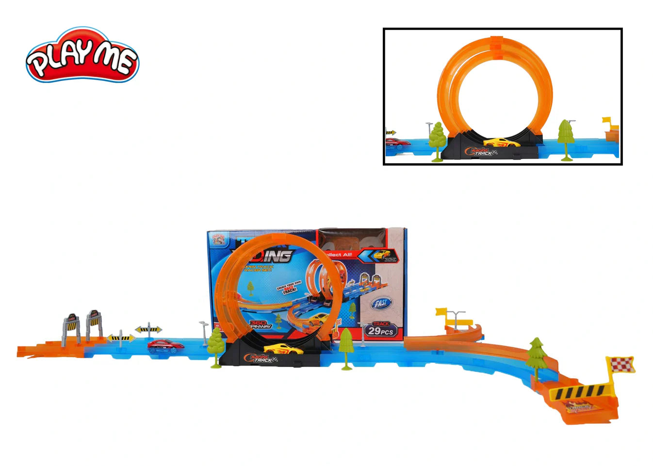 Track Racing 29 PCS – Double Loop 360°