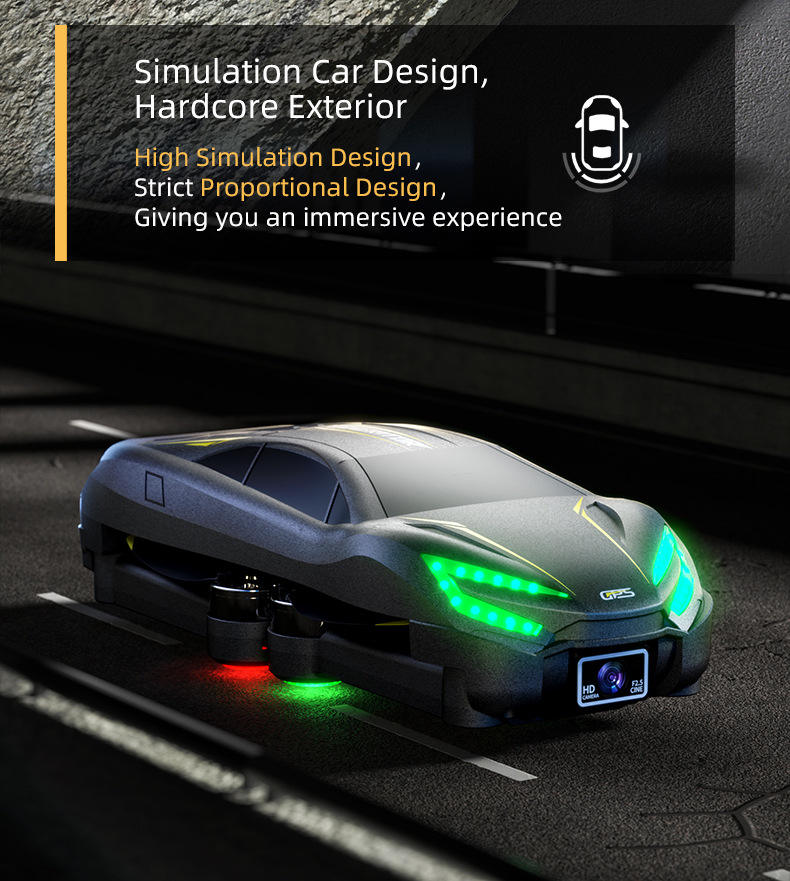 X29 Simulation Car Aircraft Brushless Toy Drone with double camera