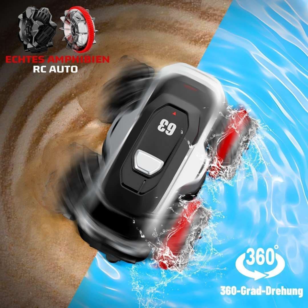 Mini Amphibious Stunt RC Car 2.4GHz | Water & Land 360° Flip Remote Control Car | India