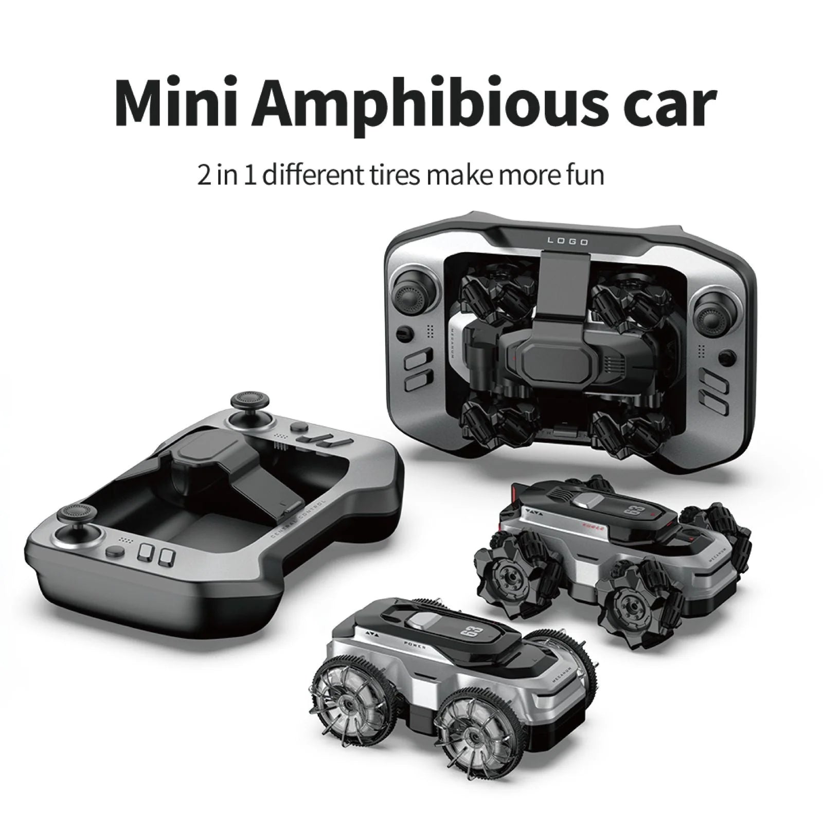 Mini Amphibious Stunt RC Car 2.4GHz | Water & Land 360° Flip Remote Control Car | India