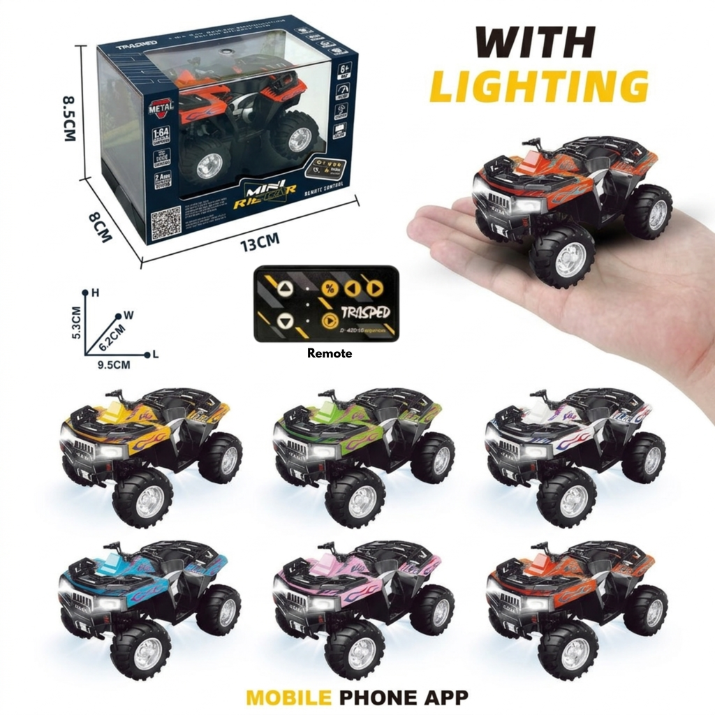 1/64 RC CARS THREE SPEEDS VEHICLES MODELS POCKET TOY