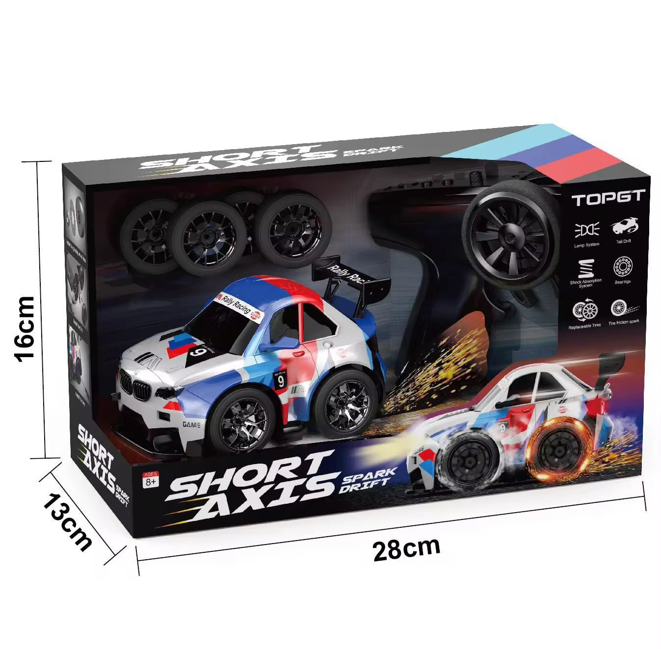 Short Axis Spark Drifter