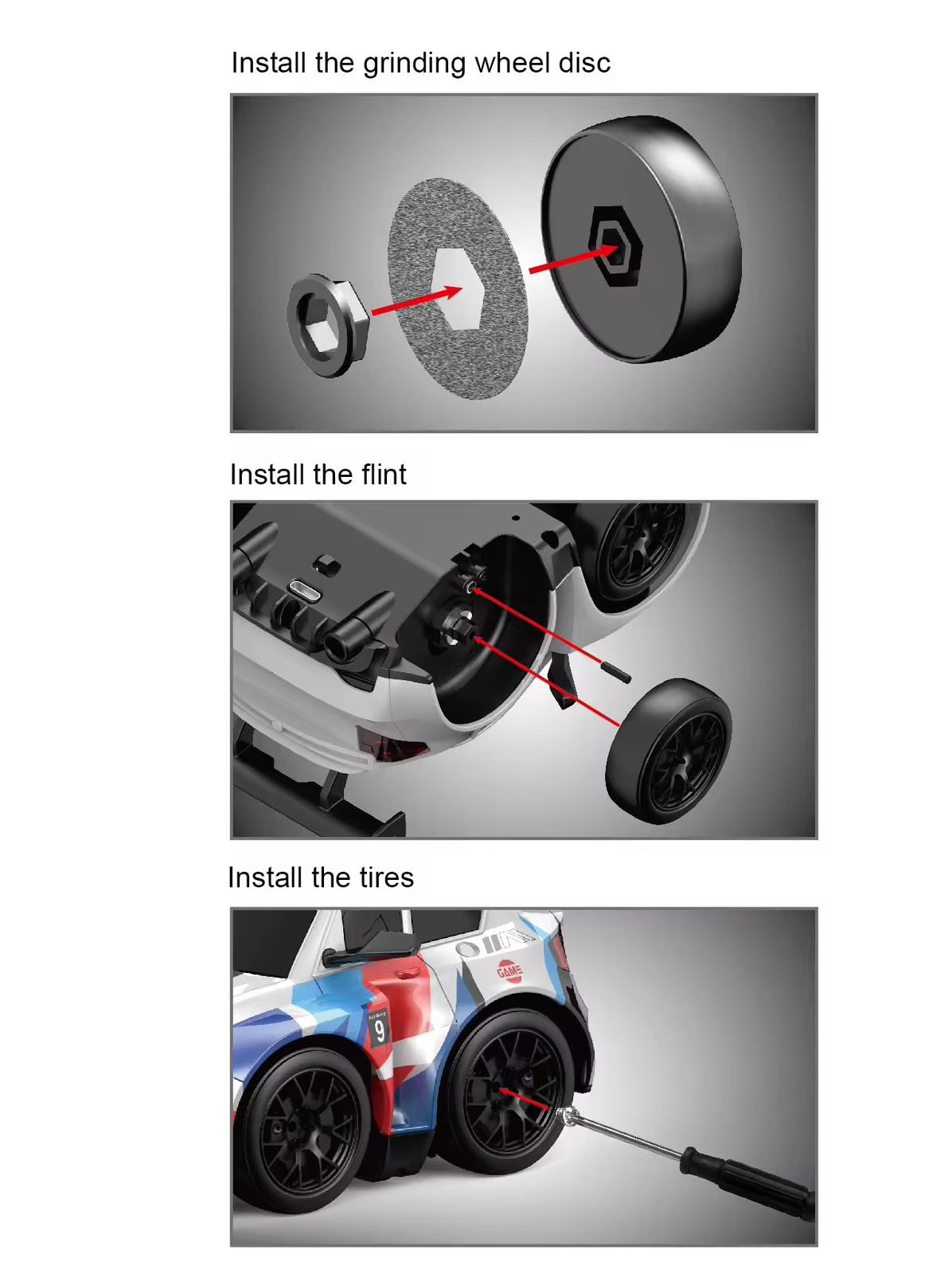 Short Axis Spark Drifter