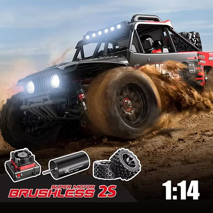 MJX Hyper Go 14209 V3 RC Car 4WD 1/14 Brushless Motor Desert Racer India