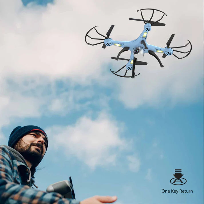 Skymaster Pro Drone with 720p HD Camera- Navy Blue