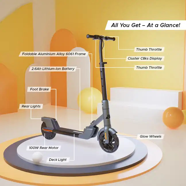 E MOTORAD LIL E Junior- Charcoal Grey