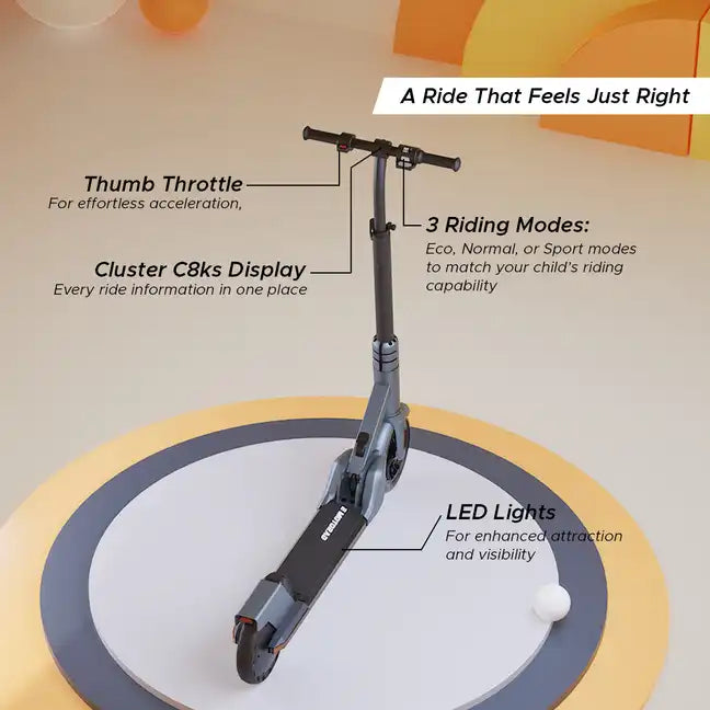 E MOTORAD LIL E Junior- Charcoal Grey