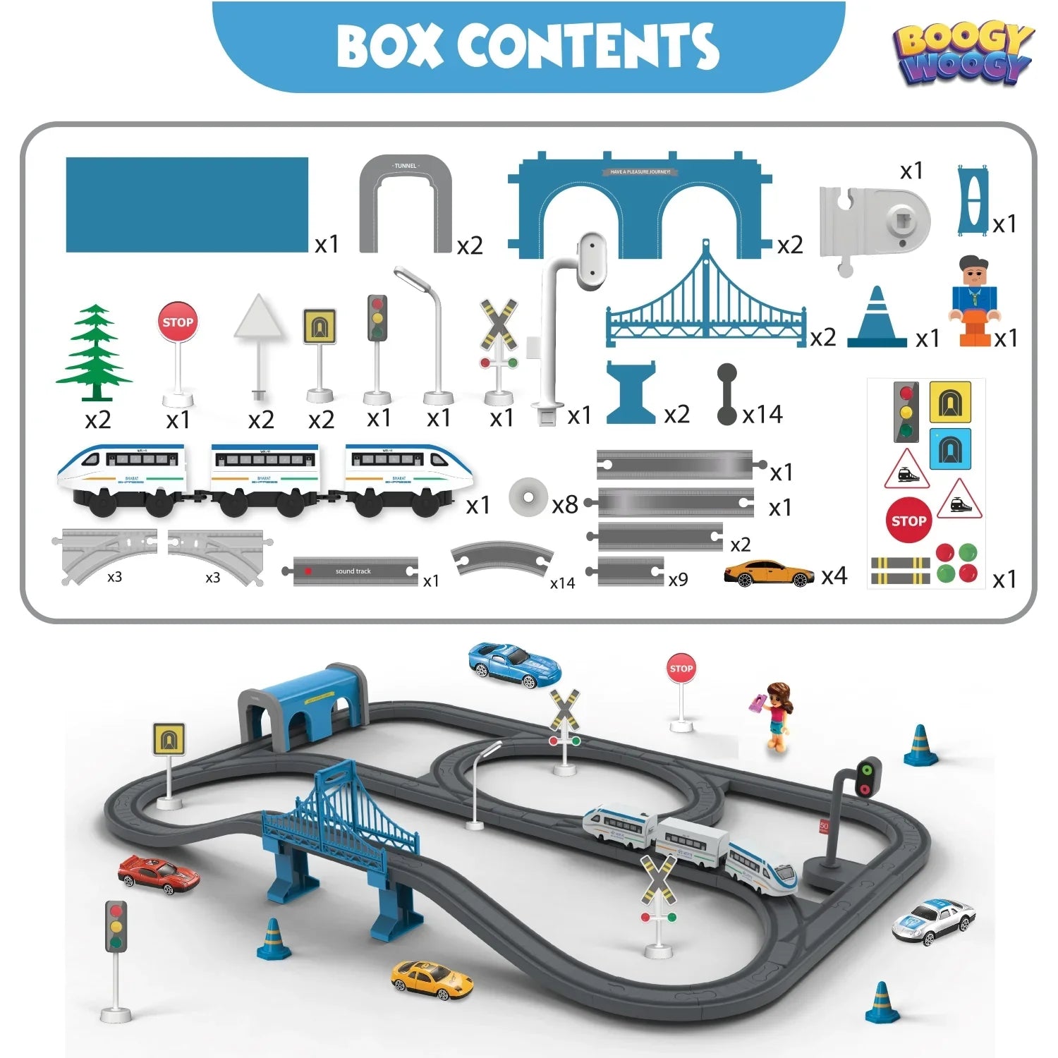 BOOGYWOOGY Bhart Express (91 Pcs)