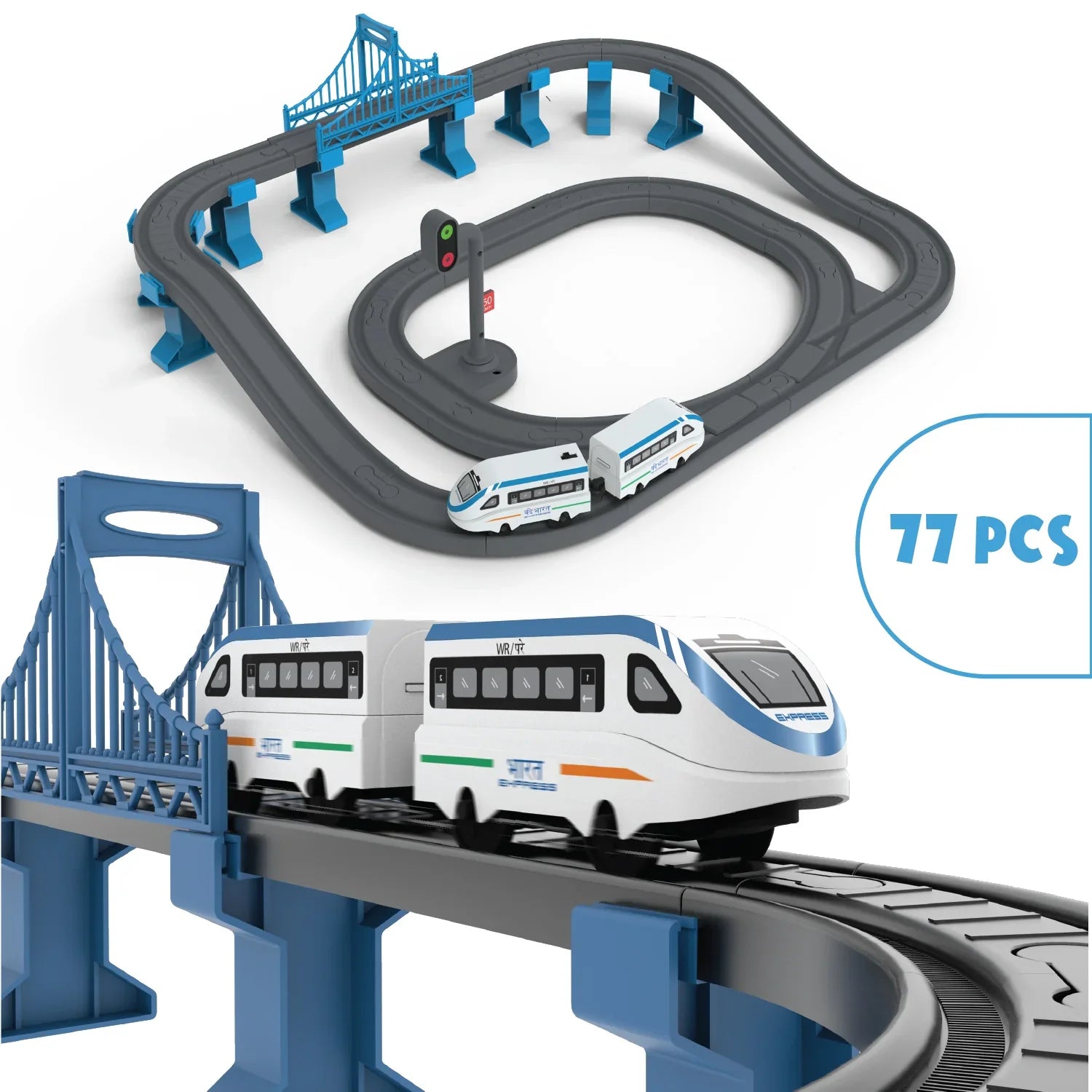 BOOGYWOOGY Bharat Express (77 Pcs)