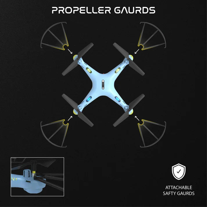 Skymaster Pro Drone with 720p HD Camera- Navy Blue