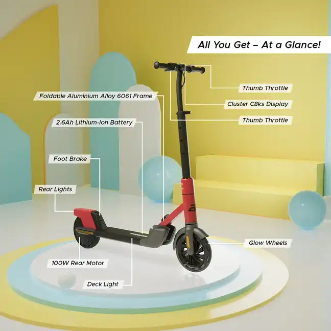 E MOTORAD LIL E Junior- Active Red