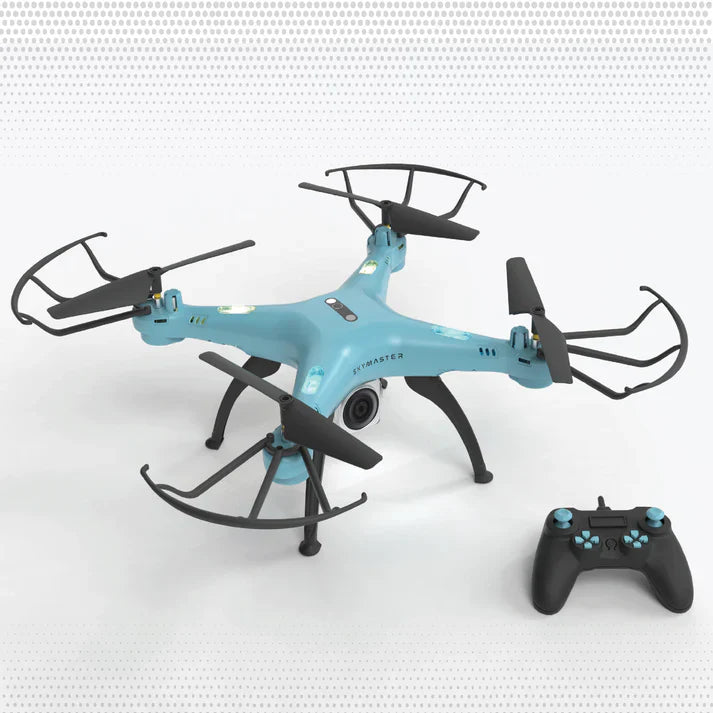 Skymaster Pro Drone with 720p HD Camera- Navy Blue